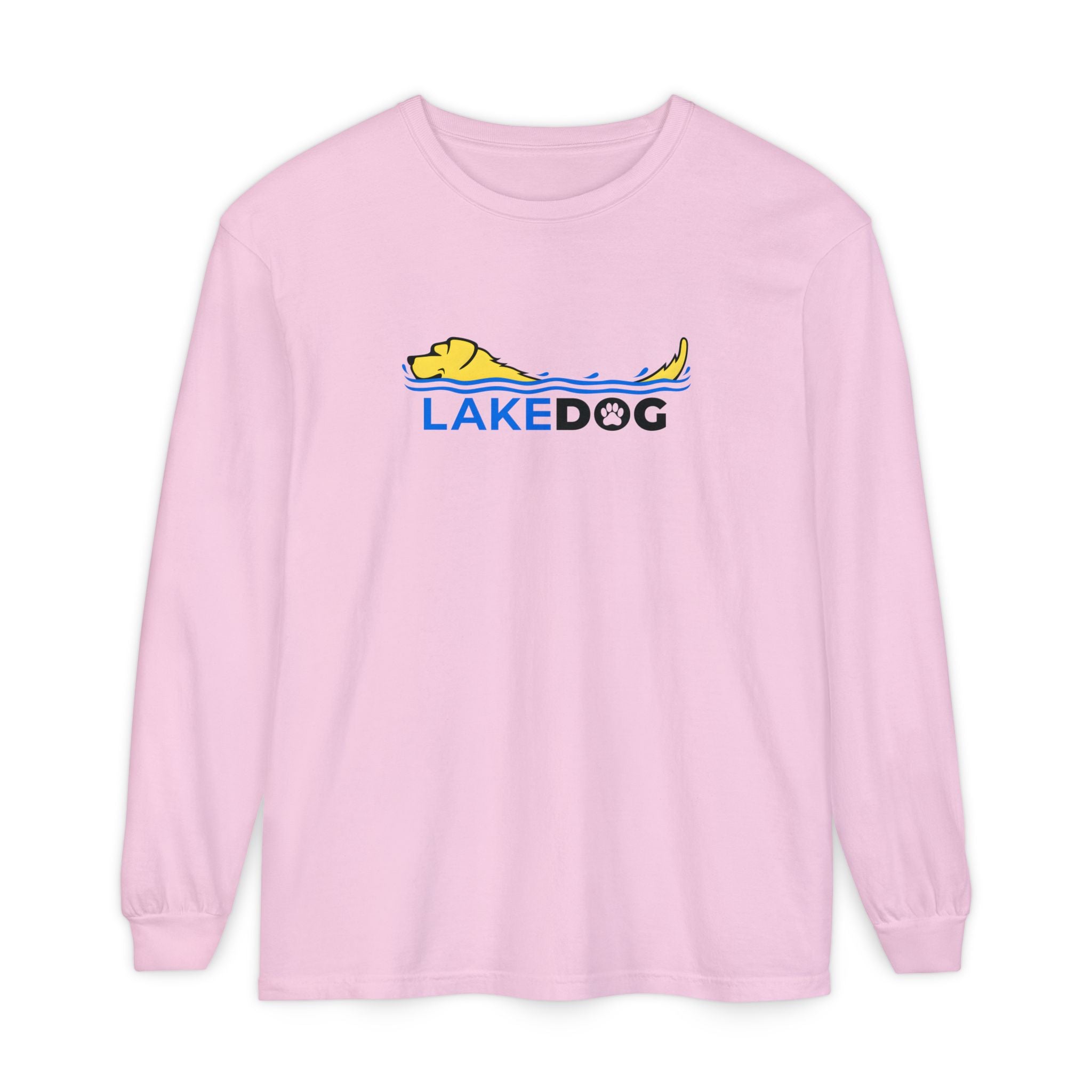 Lake Dog Long Sleeve Tee for Dog Lovers