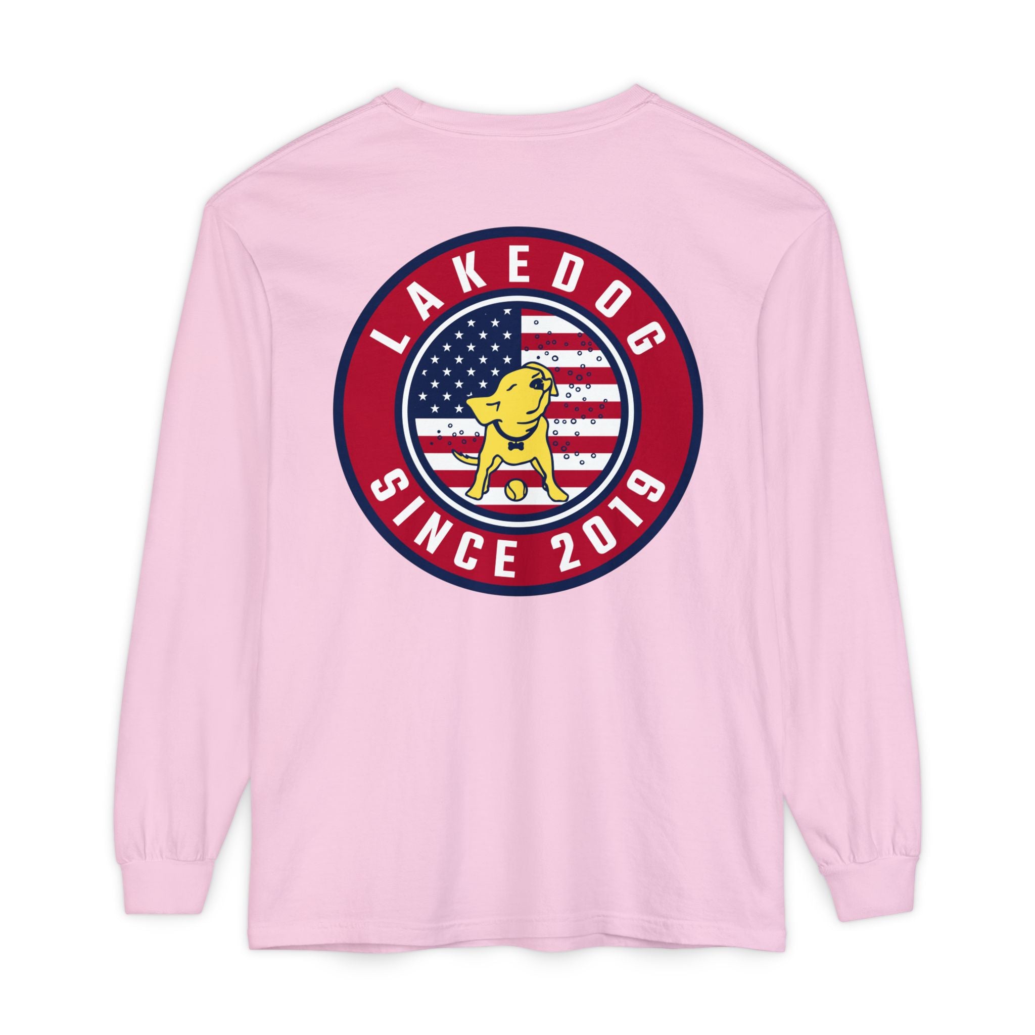 Lake Dog Long Sleeve Tee for Dog Lovers