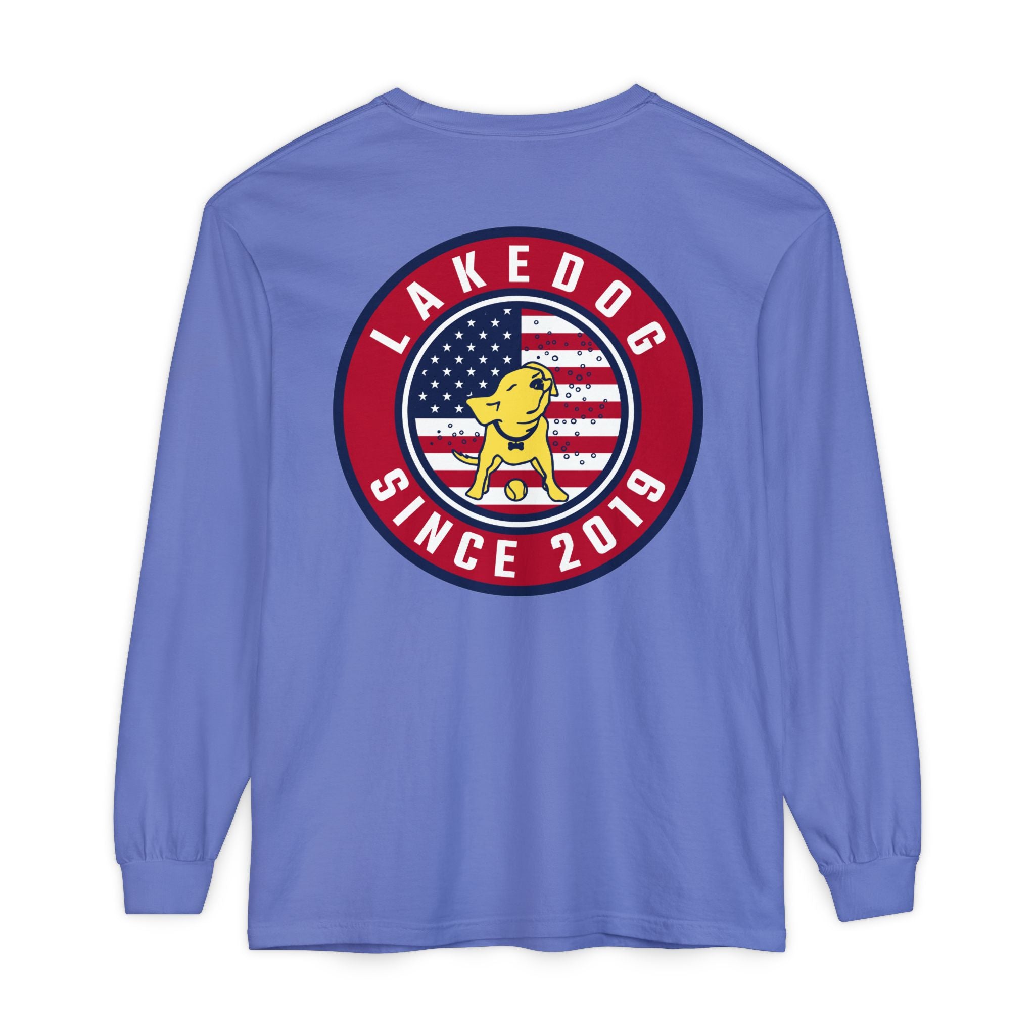 Lake Dog Long Sleeve Tee for Dog Lovers