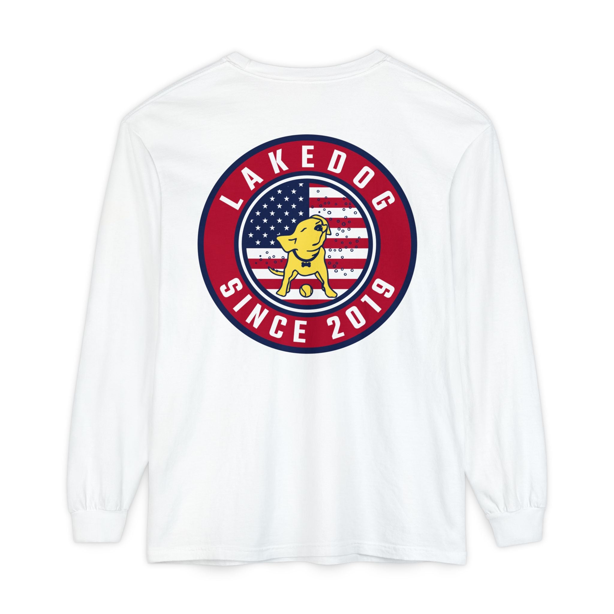 Lake Dog Long Sleeve Tee for Dog Lovers