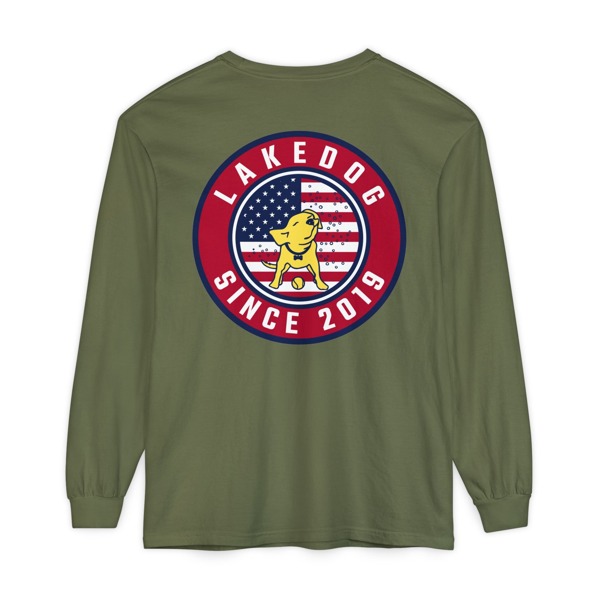 Lake Dog Long Sleeve Tee for Dog Lovers