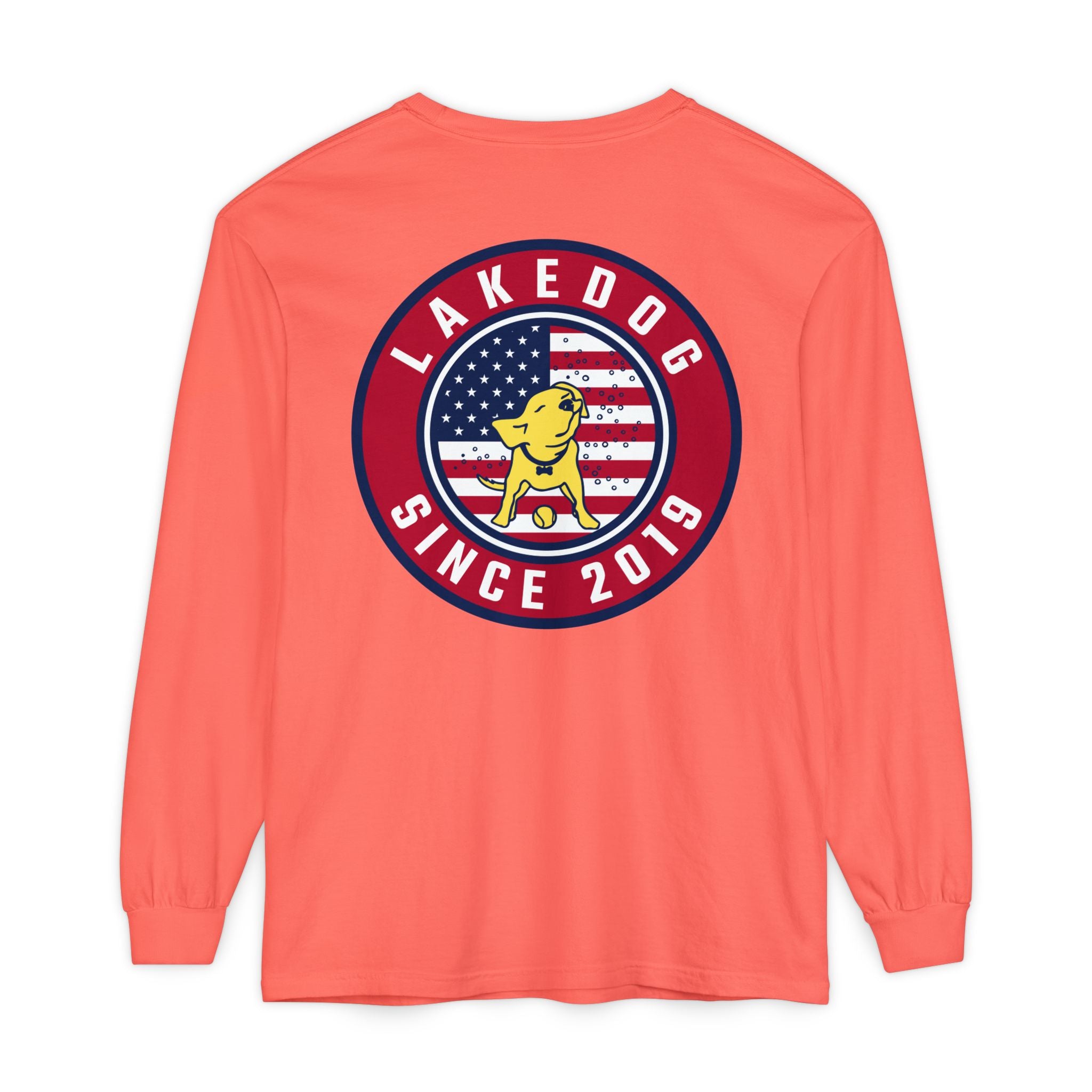 Lake Dog Long Sleeve Tee for Dog Lovers