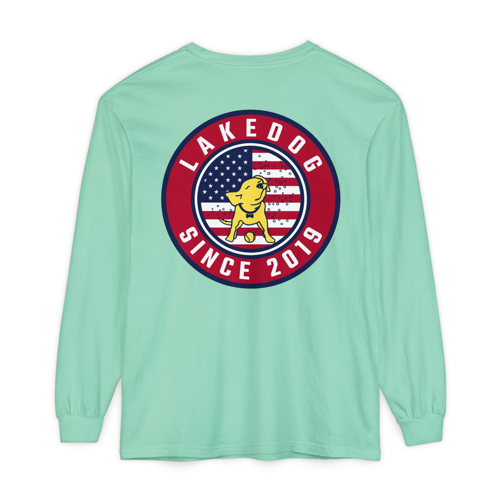 Lake Dog Long Sleeve Tee for Dog Lovers