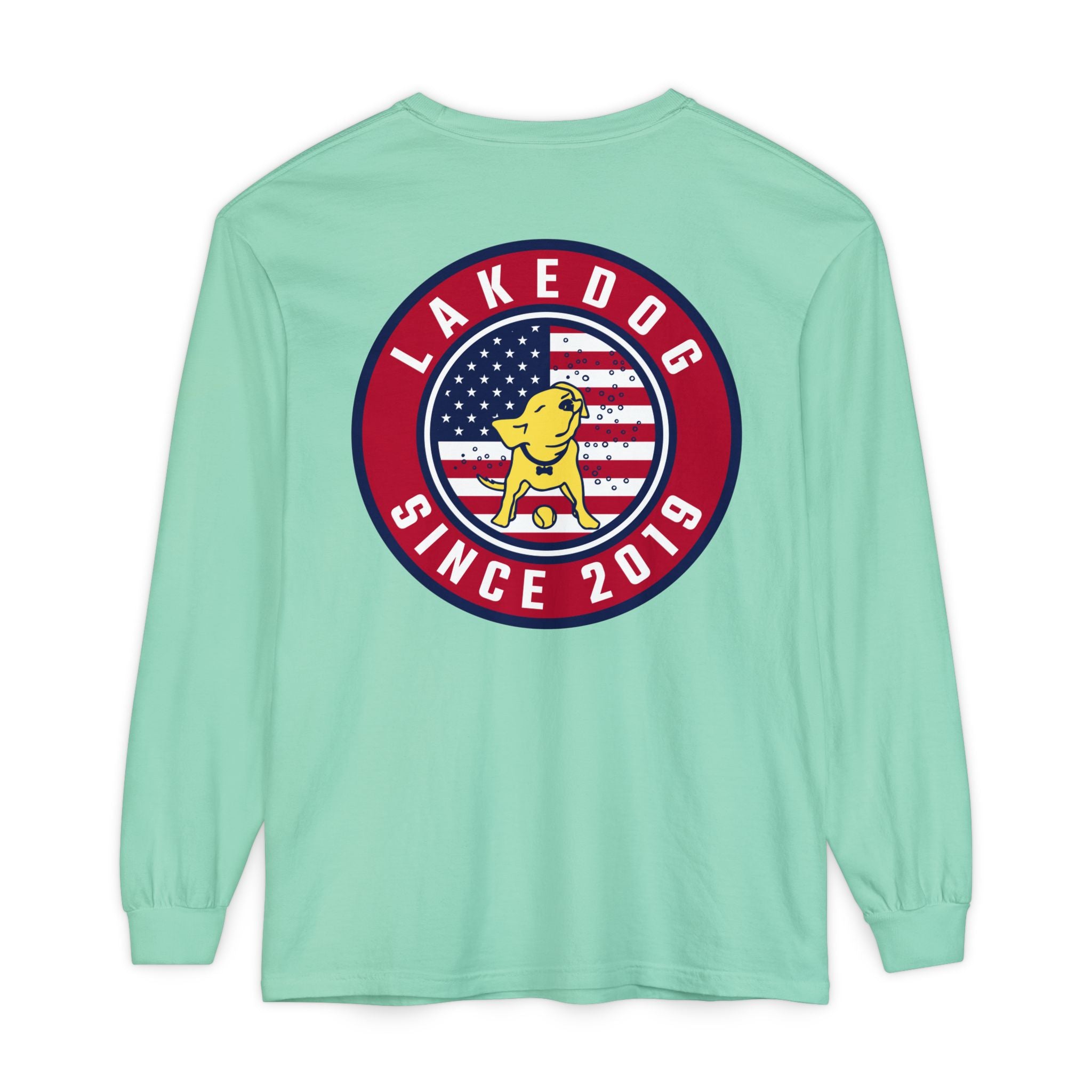 Lake Dog Long Sleeve Tee for Dog Lovers