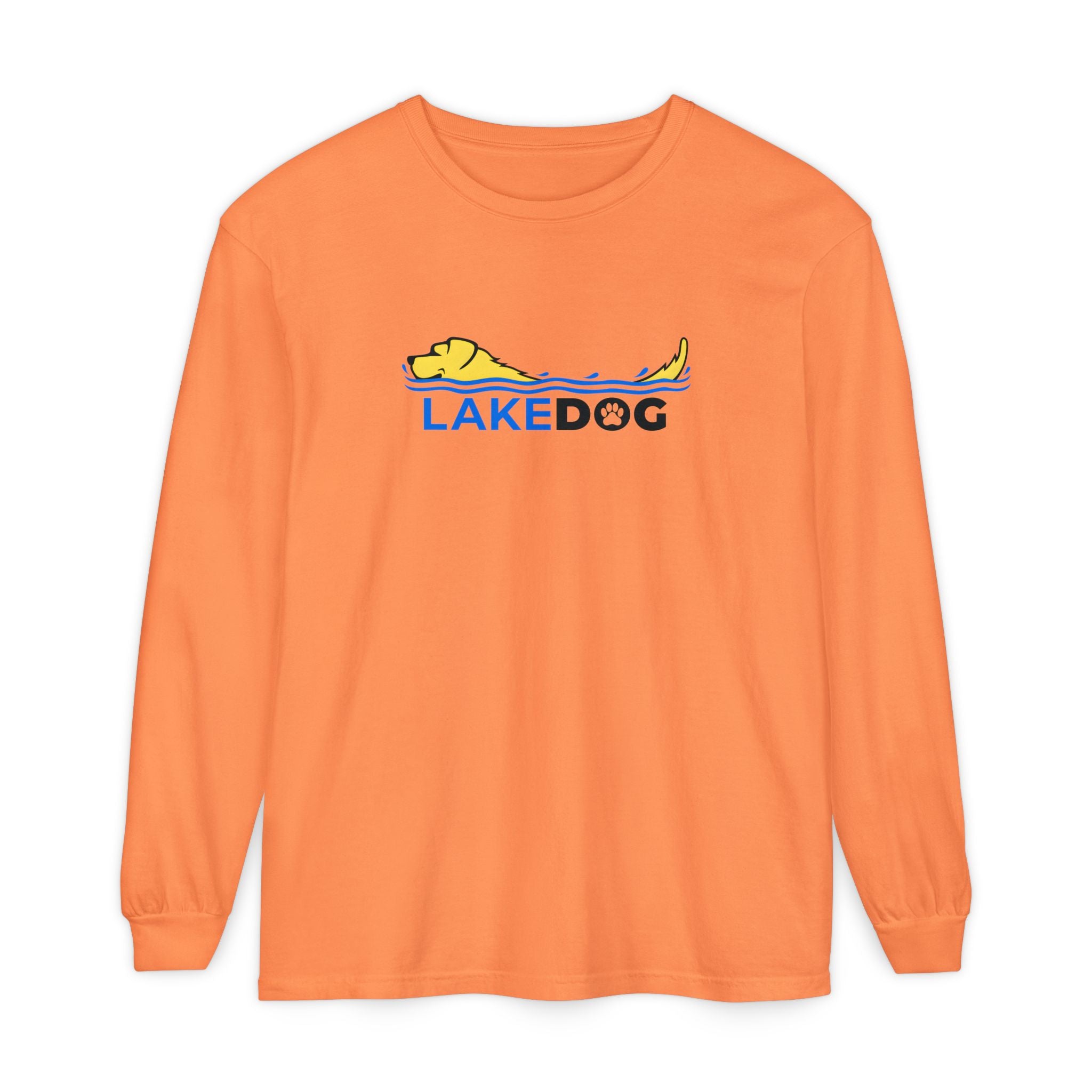 Lake Dog Long Sleeve Tee for Dog Lovers