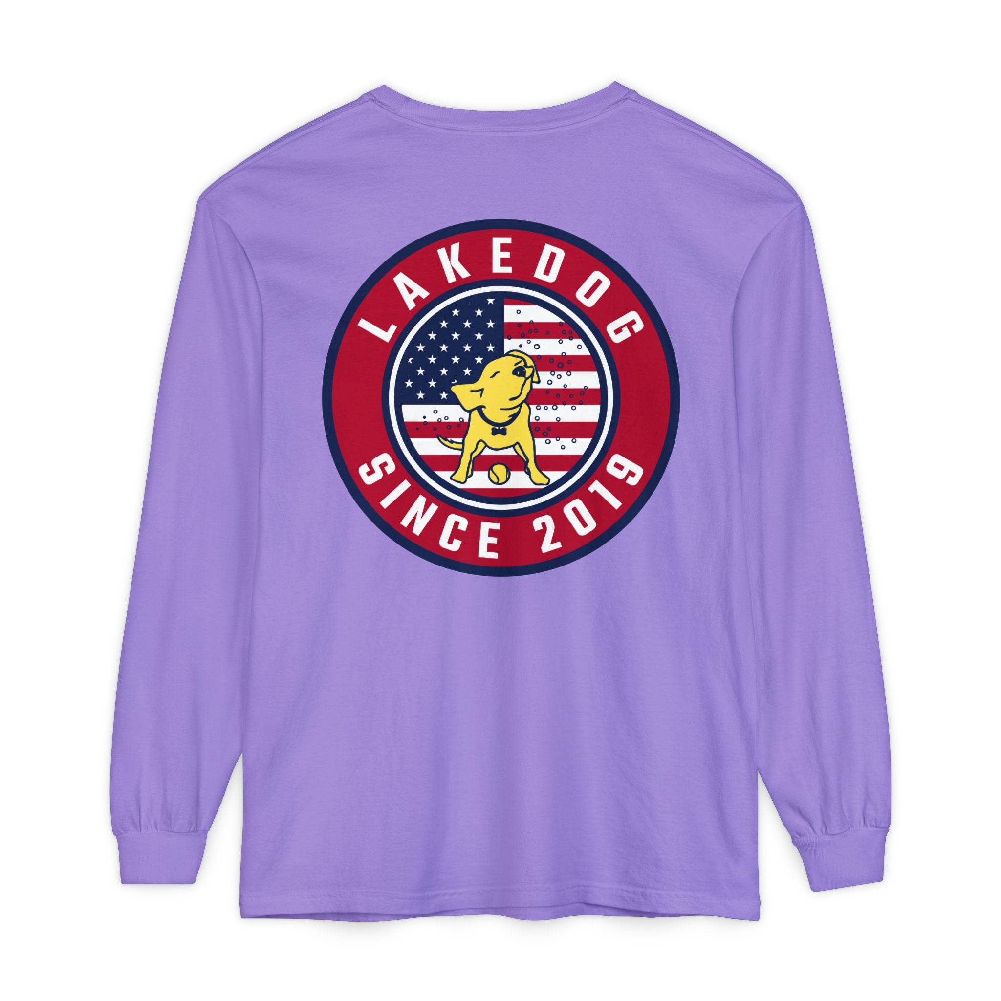 Lake Dog Long Sleeve Tee for Dog Lovers