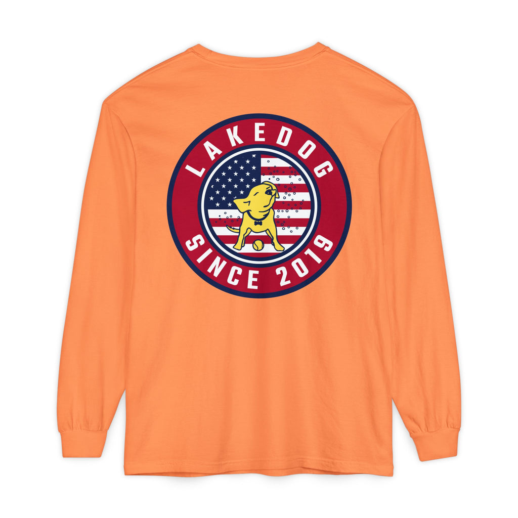 Lake Dog Long Sleeve Tee for Dog Lovers