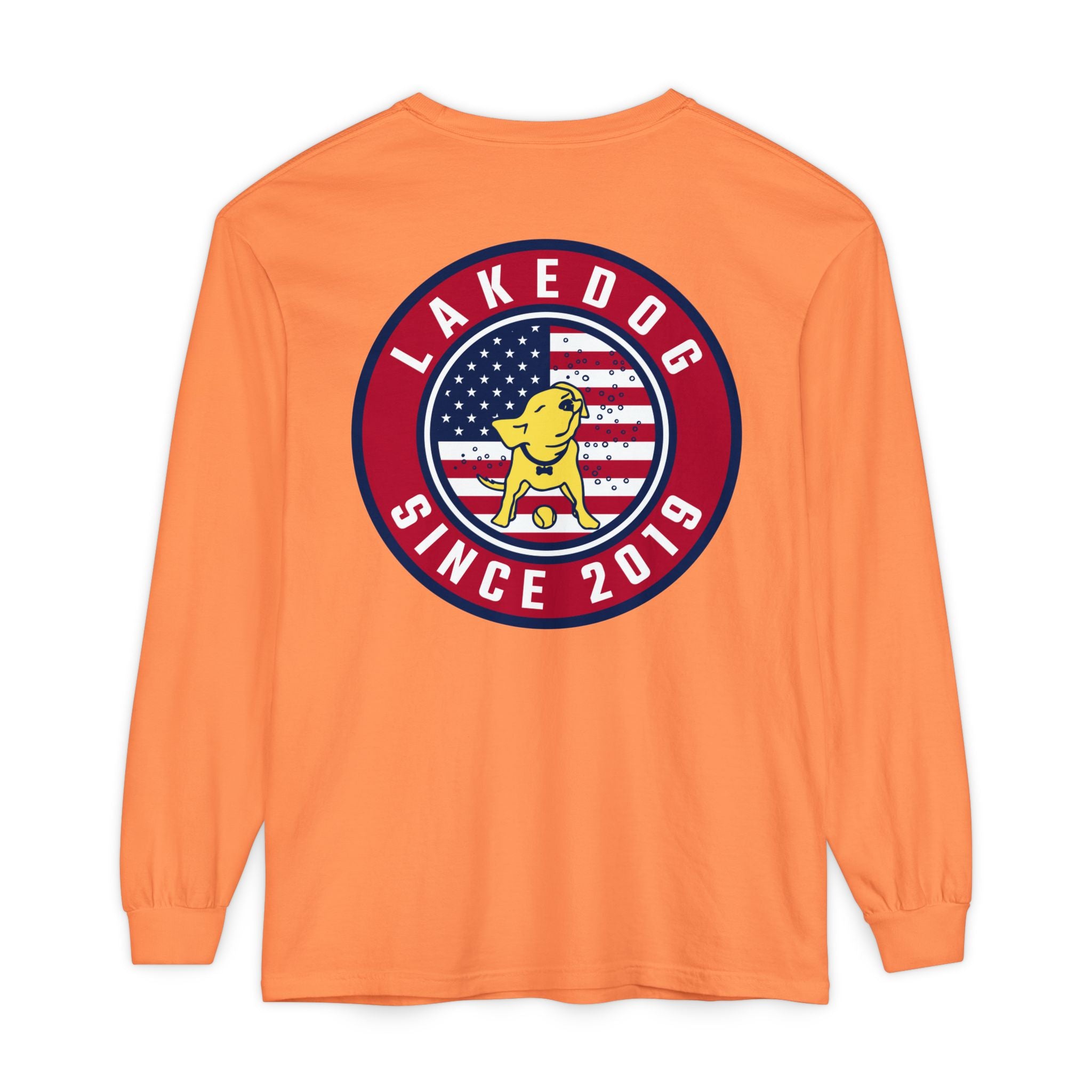 Lake Dog Long Sleeve Tee for Dog Lovers